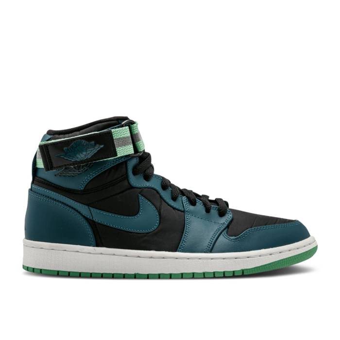 ʥ硼 Air Jordan  Jordan 1 High Strap 'Green Spark' Men Black/Teal-White-...