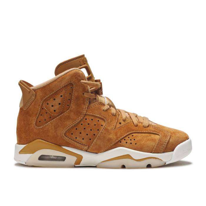 楽天スニケスナイキ　エアジョーダン Air Jordan 【 Jordan 6 Retro Gs 'Wheat' Youth Golden Harvest/Golden Harvest-Sail 】 レトロ キッズ ベビー マタニティ キッズファッション 靴 スニーカー ジュニア キッズ