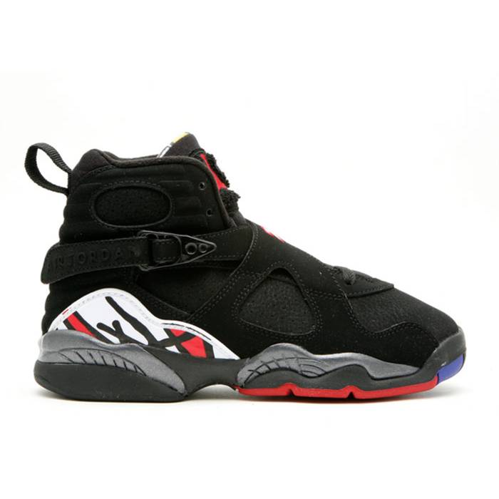 楽天スニケスナイキ　エアジョーダン Air Jordan 【 Jordan 8 Retro Gs 'Playoff' 2007 Youth Black/Varsity Red-White 】 レトロ キッズ ベビー マタニティ キッズファッション 靴 スニーカー ジュニア キッズ 黒色 ブラック