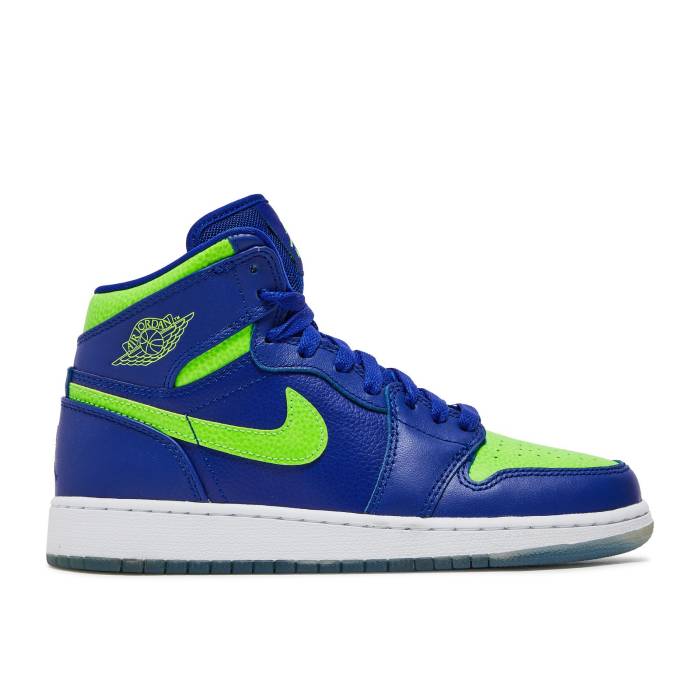 楽天スニケスナイキ　エアジョーダン Air Jordan 【 Jordan 1 Retro High Bg 'Concord' Youth Concord/Electric Green 】 レトロ ハイ キッズ ベビー マタニティ キッズファッション 靴 スニーカー ジュニア キッズ コンコルド
