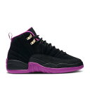 ナイキ エアジョーダン Air Jordan 【 Jordan 12 Retro Gp 'Hyper Violet' Youth Black/Metallic Gold Star/Hyper Violet 】 レトロ キッズ ベビー マタニティ キッズファッション 靴 スニーカー ジュニア キッズ 黒色(4)