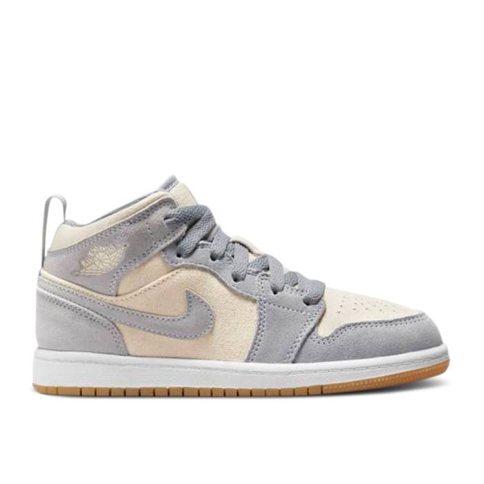 ʥ硼 Air Jordan  Jordan 1 Mid Se Ps 'Coconut Milk Particle Gre...