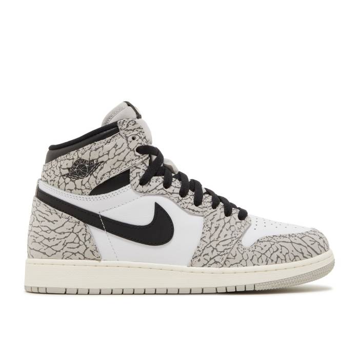 ʥ硼 Air Jordan  Jordan 1 Retro High Og Gs 'White Cement' Yout...