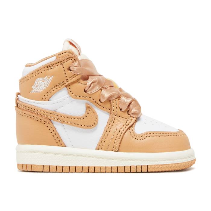 ナイキ エアジョーダン Air Jordan 【 Jordan 1 Retro High Og Td 'Praline' Infant Praline/White/Sail 】 レトロ ハイ キッズ ベビー マタニティ ベビーファッション 靴 スニーカー ベビー 白色 ホワイト