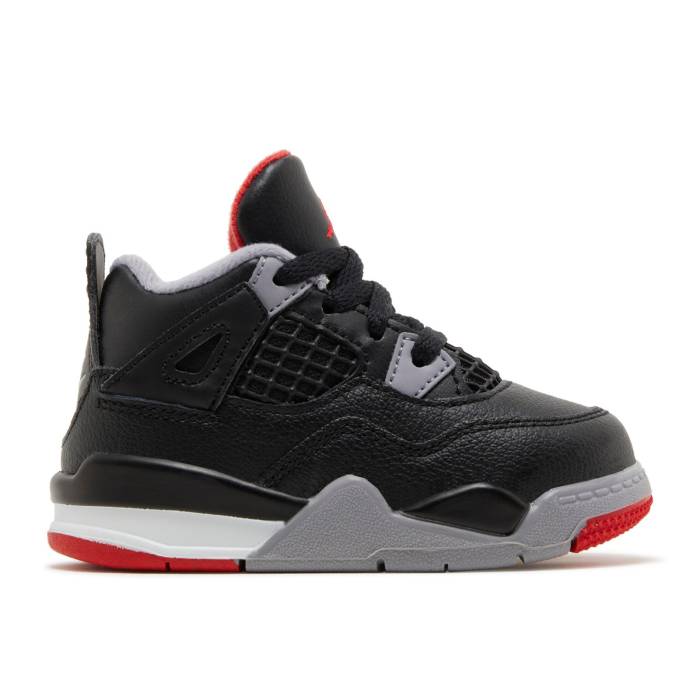 ʥ硼 Air Jordan  Jordan 4 Retro Td 'Bred Reimagined' Infant Bl...