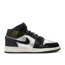 ナイキ エアジョーダン Air Jordan 【 Jordan 1 Mid Se Gs 'Black Metallic Silver' Youth Black/...
