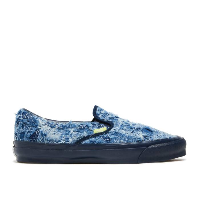  Vans  Fdmtl X Og Classic Slip-On Lx 'Distressed Indigo' Men Indi...