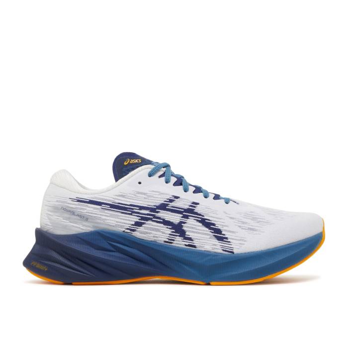 楽天スニケスアシックス Asics 【 Novablast 3 'White Deep Ocean' Men White/Deep Ocean 】 ディープ 靴 メンズ靴 スニーカー メンズ 白色 ホワイト ディープ