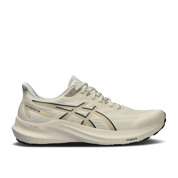 アシックス Asics 【 Gt 2000 12 'Oatmeal' Men Oatmeal/Black 】 靴 メンズ靴 スニーカー メンズ 黒色 ブラック