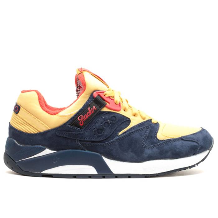 サッカニー Saucony 【 Packer Shoes X Just Blaze X Grid 9000 'Snow Beach' Men Navy/Yellow 】 シューズ 運動靴 靴 メンズ靴 スニーカー メンズ 紺色 ネイビー yellow 黄色・イエロー