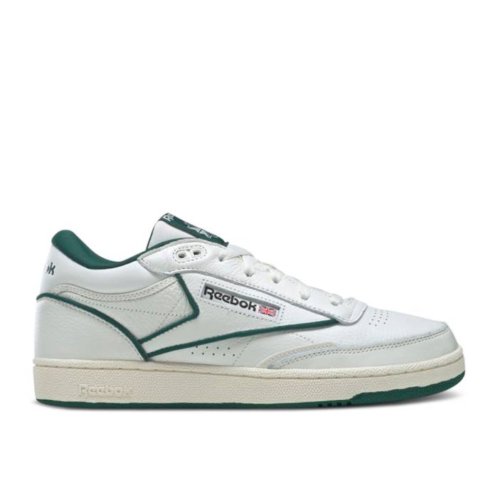 リーボック Reebok 【 Club C Mid 2 'Chalk Dark Green' Men Chalk/Classic White/Dark Green 】 クラブ ミッド 靴 メンズ靴 スニーカー メンズ クラシック 白色 ホワイト green 緑・グリーン