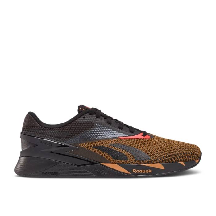 リーボック Reebok 【 Nano X3 'Black Court Brown' Men Core Black/Court Brown/Neon Cherry 】 ナノ コート 靴 メンズ靴 スニーカー メンズ コア 黒色 ブラック コート 茶色 ブラウン
