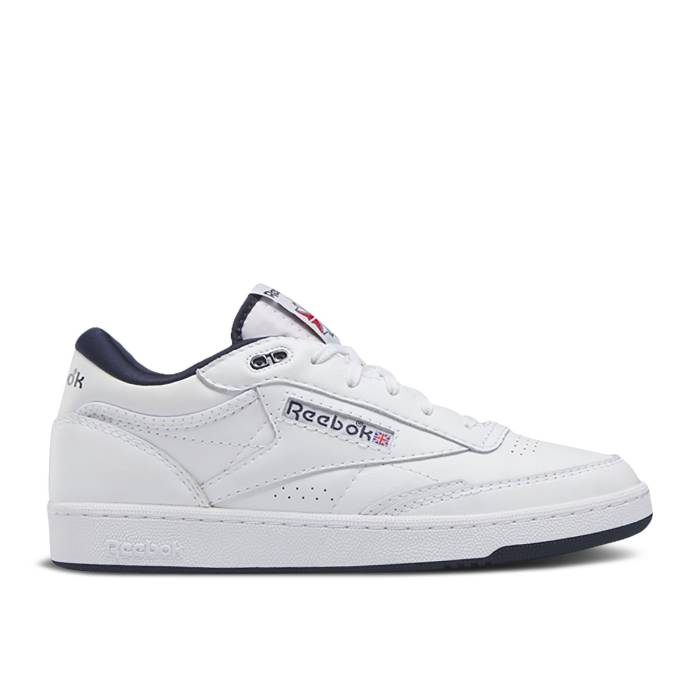 リーボック Reebok 【 Club C Mid 2 Vintage 'White Vector Navy' Men Footwear White/Vector Navy/Vector Red 】 クラブ ミッド vintage ビンテージ・ヴィンテージ 靴 メンズ靴 スニーカー メンズ 白色 ホワイト 紺色 ネイ