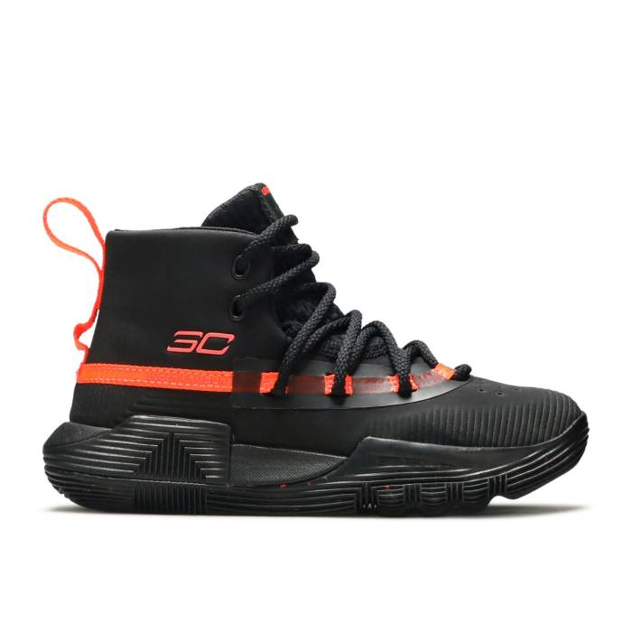アンダーアーマー Under Armour 【 Curry 3Zer0 2 Ps 'Black After Burn' Youth Black/Black/After Burn 】 カリー キッズ ベビー マタニティ キッズファッション 靴 スニーカー ジュニア キッズ 黒色 ブラック
