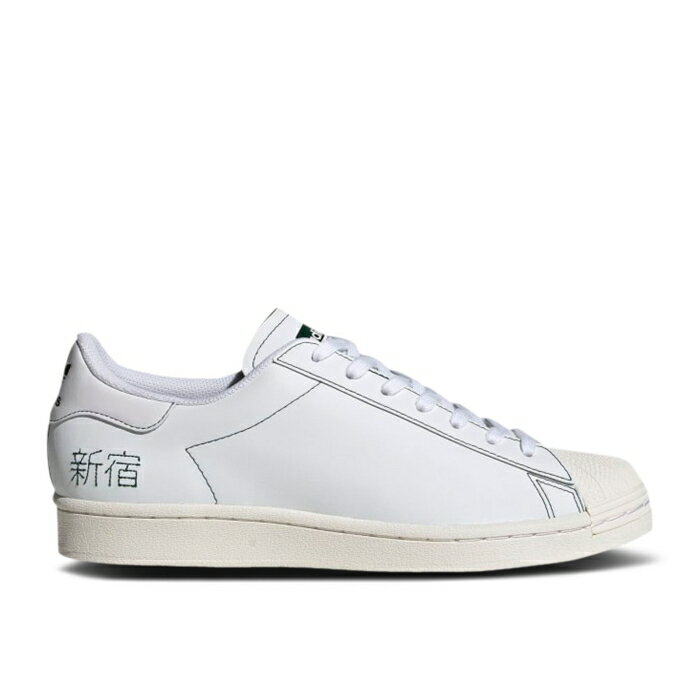 アディダス Adidas 【 Superstar Pure 'Embroidered Katakana - Chalk White' Men Cloud White/Cloud White/Chalk White 】 Superstar スーパースター ピュア 靴 メンズ靴 スニーカー メンズ 白色 ホワイト