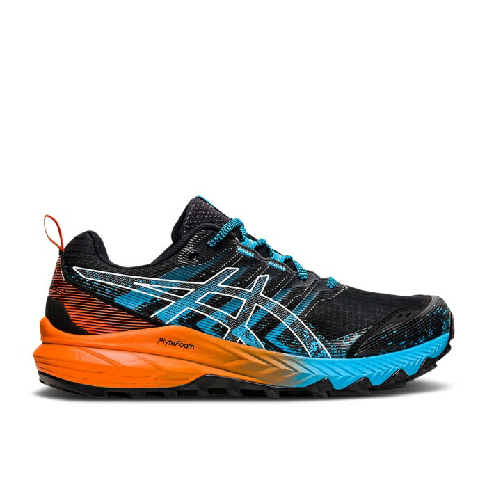 アシックス Asics 【 Gel Trabuco 9 'Black Blue Orange' Men Black/White 】 青色 ブルー 靴 メンズ靴 ...
