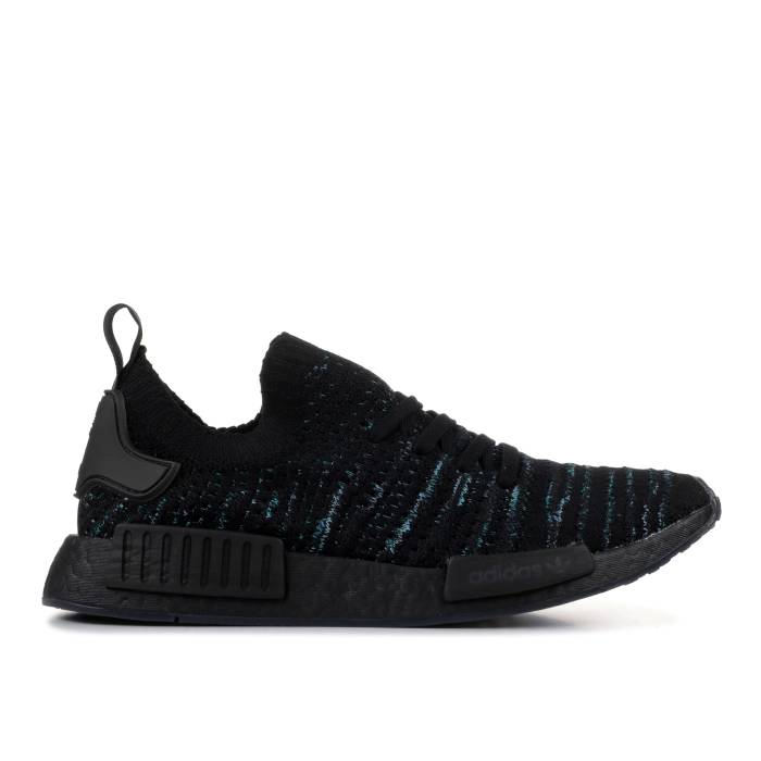 アディダス Adidas 【 Parley X Nmd_R1 Stlt Primeknit 'Core Black' Men Core Black/Blue Spirit/Equipment Green 】 靴 メンズ靴 スニーカー メンズ コア 黒色 ブラック 青色 ブルー green 緑・グリーン