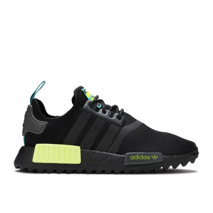 アディダス Adidas 【 Nmd_R1 Trail J 'Black Solar Yellow' Youth Core Black/Real Blue/Semi Solar Yellow 】 キッズ ベビー マタニティ キッズファッション 靴 スニーカー ジュニア キッズ コア 黒色 ブラック レアル
