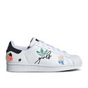 アディダス Adidas 【 Superstar Pure J 'Self Love' Youth Cloud White/Core Black/Gold Metallic 】 Superstar スーパースター ピュア キッズ ベビー マタニティ キッズファッション 靴 スニーカー ジュニア キッズ 白