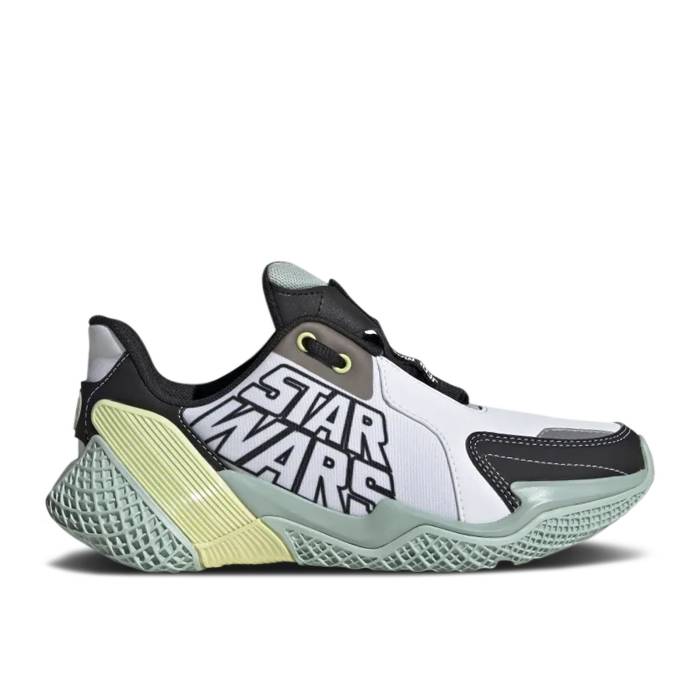 ǥ Adidas  Star Wars X 4Uture Runner J 'Yoda' Youth Cloud White/Co...