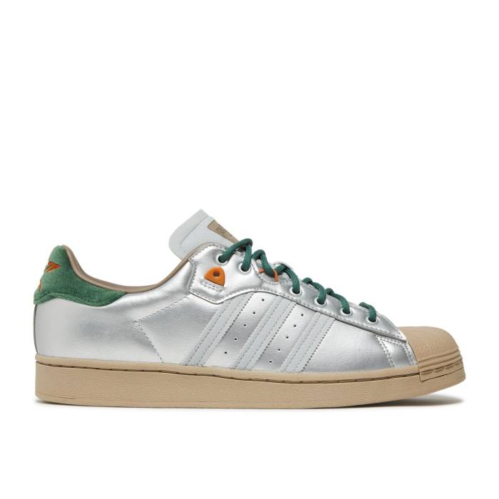 アディダス Adidas 【 Yanwai X Superstar 'Adilicious City Series' Men Matte Silver/Green Oxide/Tech Copper 】 Superstar スーパースター シティ 靴 メンズ靴 スニーカー メンズ Silver 銀色・シルバー green 緑・グリーン