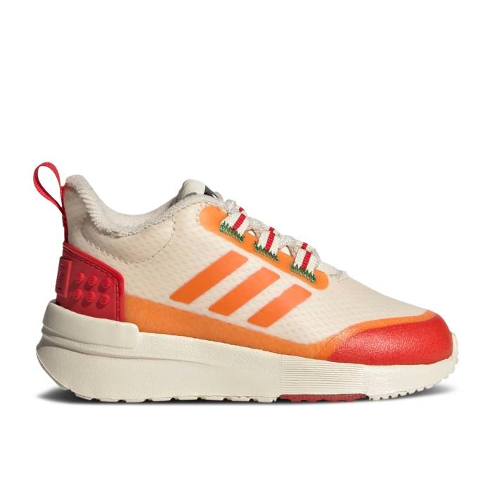 アディダス Adidas 【 Lego X Racer Tr I 'Ecru Tint Bahia Orange' Infant Ecru Tint/Bahia Orange/Red 】 キッズ ベビー マタニティ ベビーファッション 靴 スニーカー ベビー orange 橙・オレンジ Red 赤・レッド