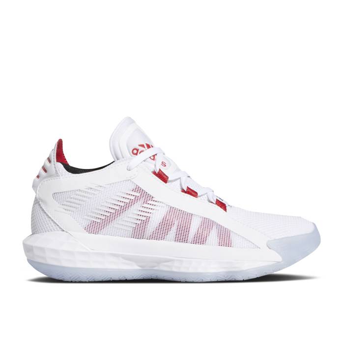 楽天スニケスアディダス Adidas 【 Dame 6 J 'Dame Time' Youth Cloud White/Scarlet/Core Black 】 キッズ ベビー マタニティ キッズファッション 靴 スニーカー ジュニア キッズ 白色 ホワイト コア 黒色 ブラック