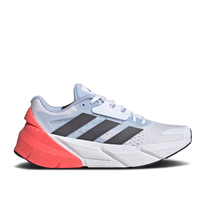アディダス Adidas 【 Adistar 2.0 'Blue Dawn Solar Red' Men Cloud White/Grey Five/Solar Red 】 靴 メンズ靴 スニーカー メンズ 白色 ホワイト 灰色 グレー Red 赤・レッド