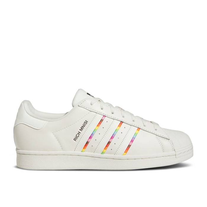 アディダス Adidas 【 Rich Mnisi X Superstar 'Pride' Men Off White/Core Black/Off White 】 Superstar スーパースター 靴 メンズ靴 スニーカー メンズ 白色 ホワイト コア 黒色 ブラック