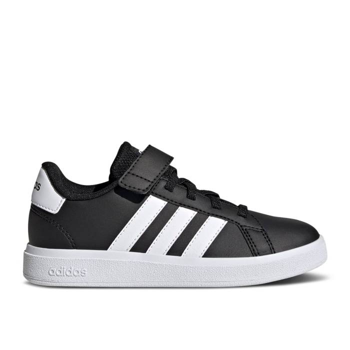 ǥ Adidas  Grand Court J 'Black White' Youth Core Black/Cloud White/Core Bla...