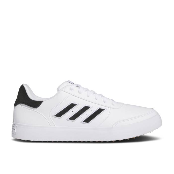 アディダス Adidas 【 Retrocross 24 Spikeless Golf 'White Black' Men Cloud White/Core Black/Gum 】 golf ゴルフ 靴 メンズ靴 スニーカー メンズ 白色 ホワイト コア 黒色 ブラック