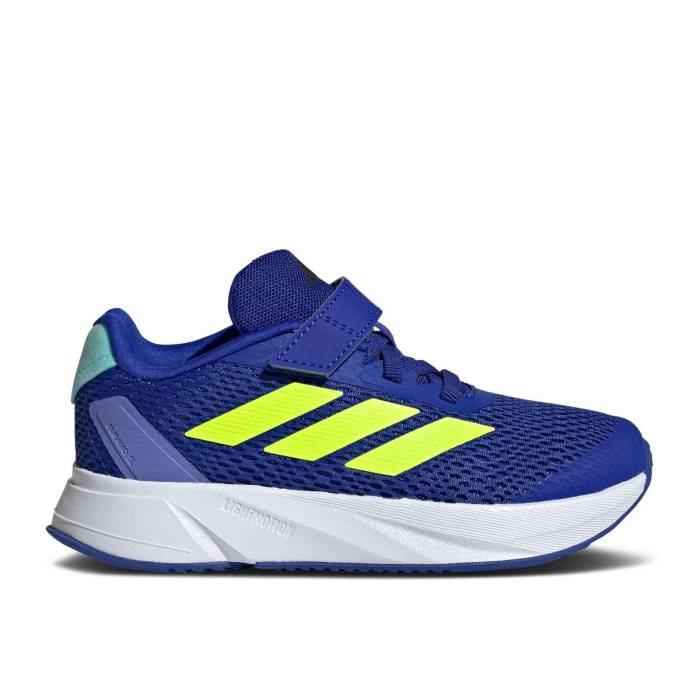 楽天スニケスアディダス Adidas 【 Duramo Sl K 'Lucid Blue Lemon Aqua' Youth Lucid Blue/Lucid Lemon/Flash Aqua 】 青色 ブルー キッズ ベビー マタニティ キッズファッション 靴 スニーカー ジュニア キッズ 青色 ブルー アク