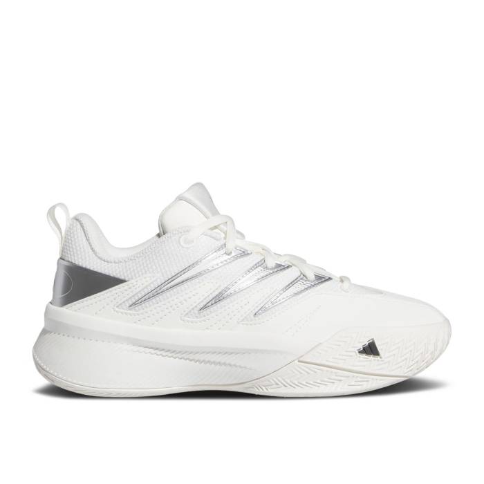 ǥ Adidas  Dame Certified 3 J 'White Silver Metallic' Youth Core W...