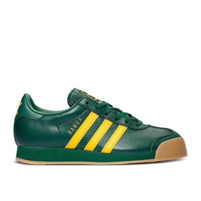 ǥ Adidas  Samoa J 'Collegiate Green Bold Gold' Youth Collegiate G...