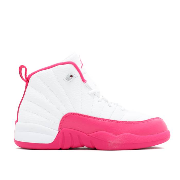 楽天スニケスナイキ　エアジョーダン Air Jordan 【 Jordan 12 Retro Gp 'Vivid Pink' Youth White/Vivid Pink-Metallic Silver 】 レトロ キッズ ベビー マタニティ キッズファッション 靴 スニーカー ジュニア キッズ 白色 ホワ