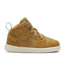 ナイキ エアジョーダン Air Jordan 【 Jordan 1 Retro Mid Bt 'Wheat' Infant Golden Harvest/Sai...