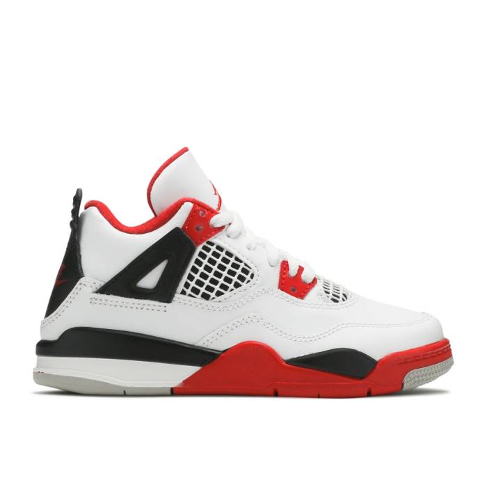 ʥ硼 Air Jordan  Jordan 4 Retro Og Ps 'Fire Red' 2020 Youth Wh...