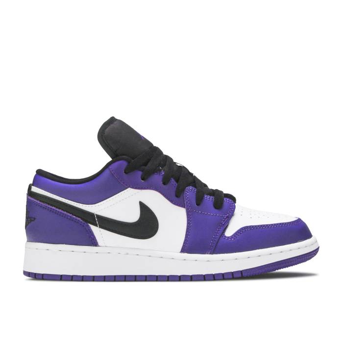 ナイキ エアジョーダン Air Jordan 【 Jordan 1 Low Gs 'Court Purple' Youth Court Purple/Black...