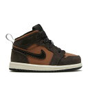 ナイキ エアジョーダン Air Jordan 【 Jordan 1 Mid Se Td 'Earth Tone' Infant Dark Chocolate/C...