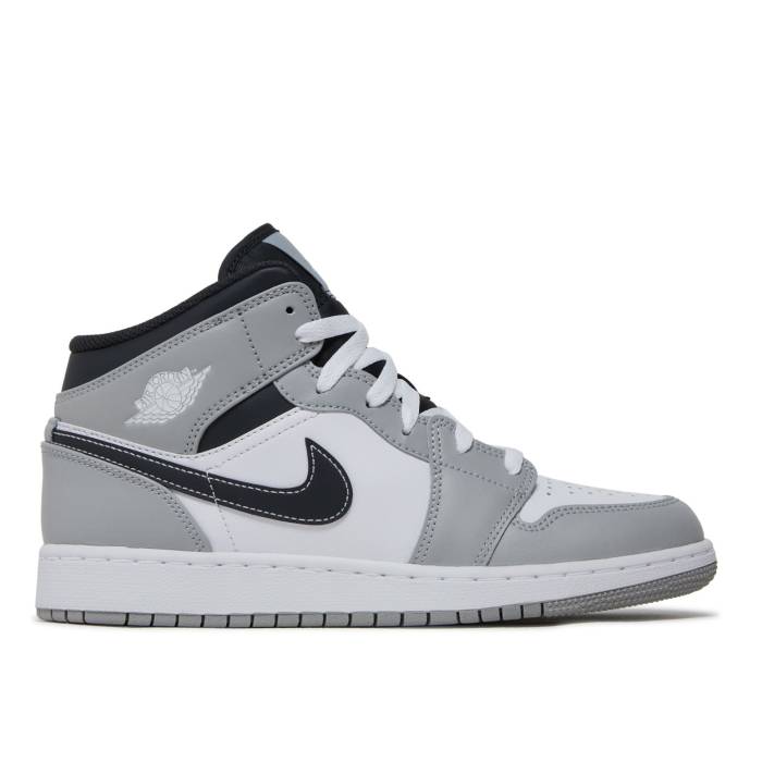 ʥ硼 Air Jordan  Jordan 1 Mid Gs 'Light Smoke Grey' Youth Ligh...