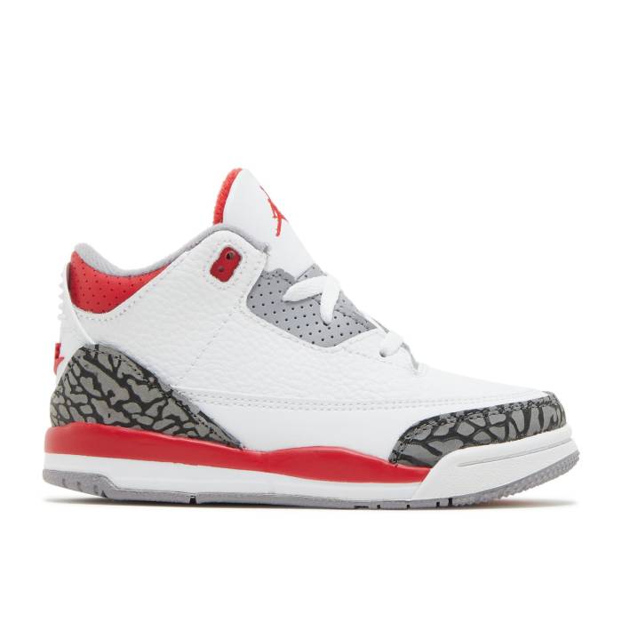 ʥ硼 Air Jordan  Jordan 3 Retro Td 'Fire Red' 2022 Infant Whit...