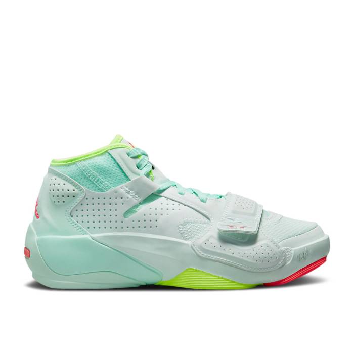 楽天スニケスナイキ　エアジョーダン Air Jordan 【 Jordan Zion 2 Gs 'Spring Hoops' Youth Barely Green/Flash Crimson/Volt/Mint Foam 】 キッズ ベビー マタニティ キッズファッション 靴 スニーカー ジュニア キッズ green 緑・グ