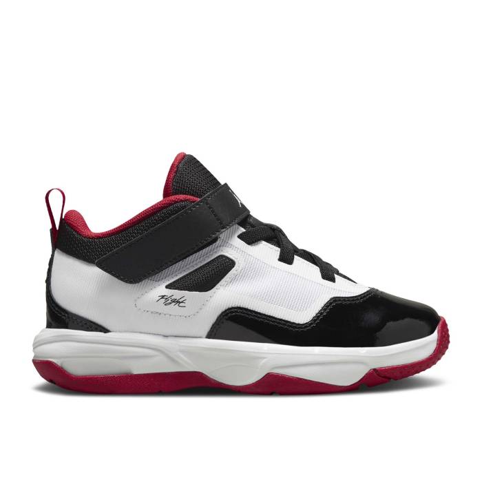楽天スニケスナイキ　エアジョーダン Air Jordan 【 Jordan Stay Loyal 3 Ps 'White Black Gym Red' Youth White/Gym Red/Black 】 黒色 ブラック キッズ ベビー マタニティ キッズファッション 靴 スニーカー ジュニア キッズ 白