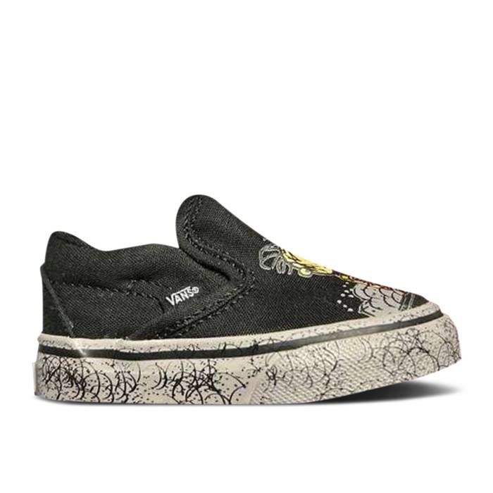 楽天スニケスヴァンズ Vans 【 Peanuts X Classic Slip-On Toddler 'Pig-Pen' Infant Black/Grey 】 クラシック slip-on スリッポン ベビー 赤ちゃん用 キッズ ベビー マタニティ ベビーファッション 靴 スニーカー ベビー 黒色
