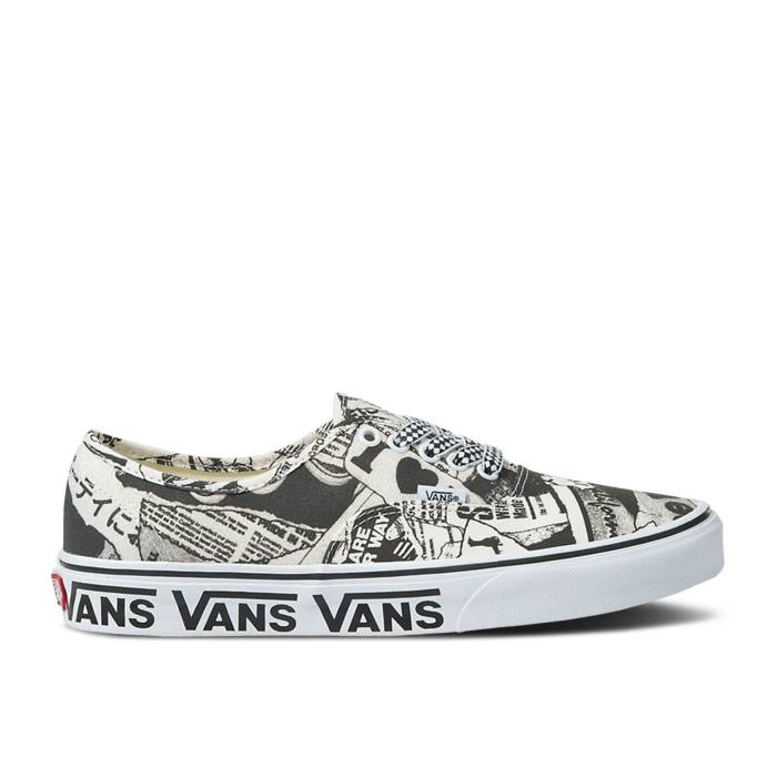 ヴァンズ Vans 【 Authentic 'Collage - Black' Men Black/White 】 オーセンティック 靴 メンズ靴 スニーカー ...