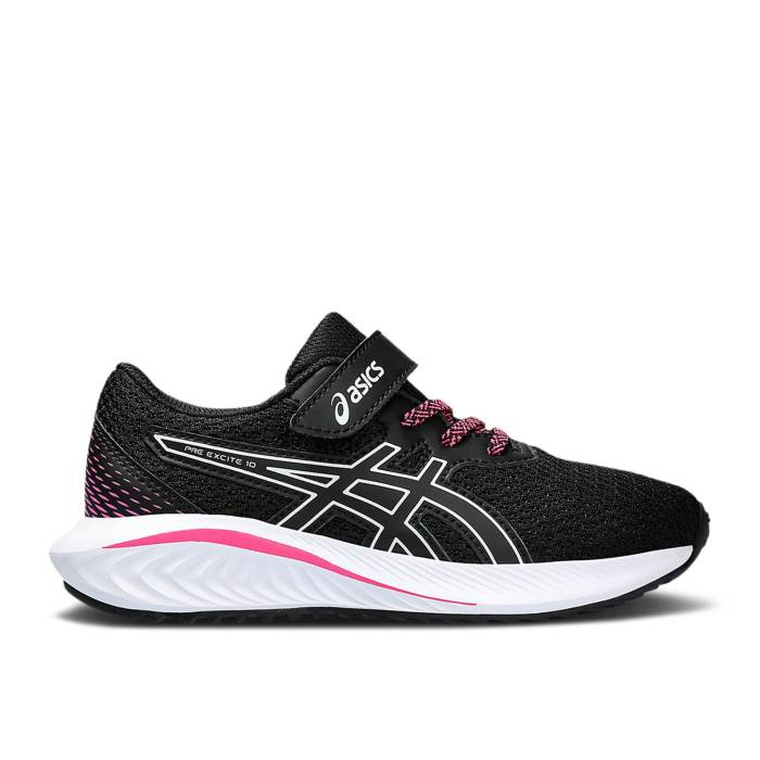 楽天スニケスアシックス Asics 【 Pre Excite 10 Ps 'Black Pink' Youth Black/Pure Aqua 】 キッズ ベビー マタニティ キッズファッション 靴 スニーカー ジュニア キッズ 黒色 ブラック ピュア アクア