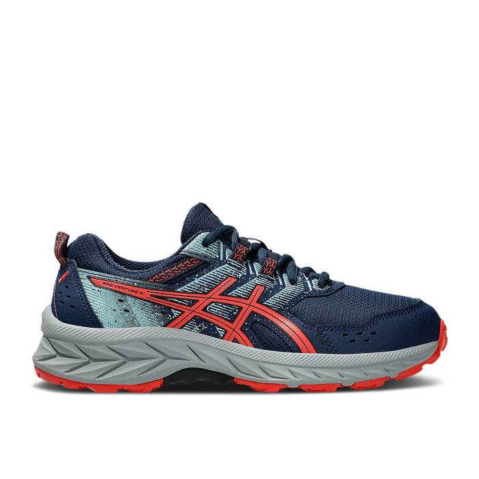 楽天スニケスアシックス Asics 【 Gel Venture 9 Gs 'Night Sky Red Snapper' Youth Night Sky/Red Snapper 】 スカイ Red 赤・レッド キッズ ベビー マタニティ キッズファッション 靴 スニーカー ジュニア キッズ ナイト スカイ