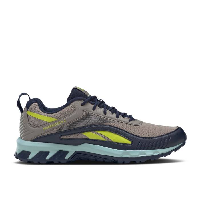 リーボック Reebok 【 Ridgerider 6 'Boulder Grey Vector Navy' Men Boulder Grey/Acid Yellow/Vector Navy 】 灰色 グレー 靴 メンズ靴 スニーカー メンズ 灰色 グレー yellow 黄色・イエロー 紺色 ネイビー