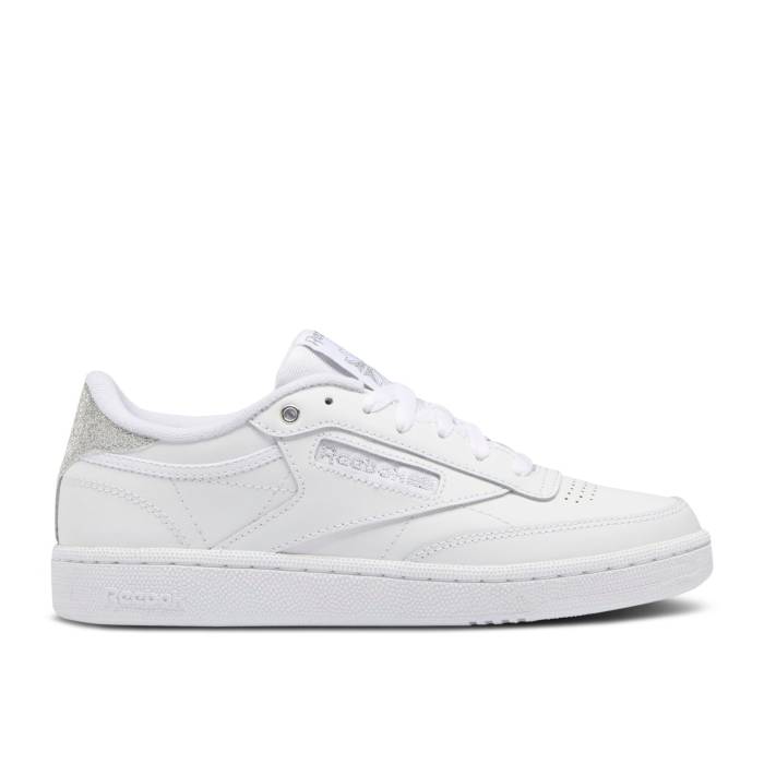 ꡼ܥå Reebok  Wmns Club C 85 'White Silver Metallic Women Footwear Wh...
