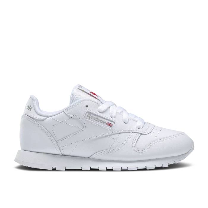 楽天スニケスリーボック Reebok 【 Classic Leather Little Kid 'Triple White' Youth Footwear White/Footwear White/Footwear White 】 クラシック レザー キッズ ベビー マタニティ キッズファッション 靴 スニーカー ジュニア キッ